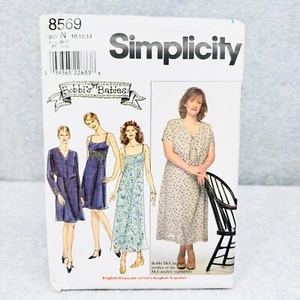 Vestido Simplicity 8569 Empire Cintura y Chaqueta Bolero Falta Talla 10 14 Patrón - Imagen 1 de 6