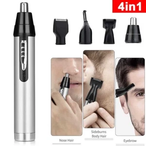 Electric Nose Hair Trimmer USB Rechargeable Men Shaver Ear Eyebrow Beard Clipper - Picture 1 of 6