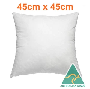 NEW Cushion Insert Aust Made Polyester Premium Lofty Fibre Filling-45cm x 45cm - Picture 1 of 2