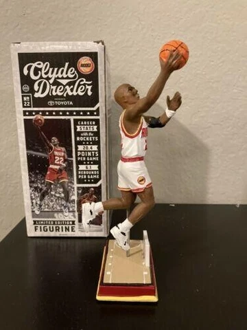 Houston Rockets 2017 Clyde Drexler SGA Figurine Statue 50th Anniversary NIB 3/26 Cover