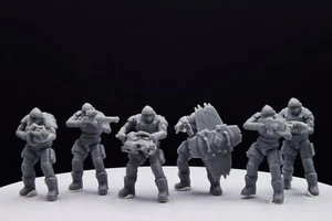 Gears Of War COG Soldier Winter Squad Miniature - Resin 3D Printed - Wargame/D&D - Picture 1 of 14