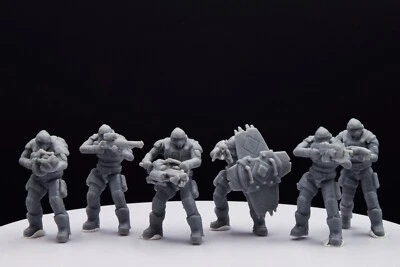 MYEASYPRINT3D Gears Of War COG Soldier Winter Squad Miniature - Resin 3D Printed - Wargame/D&D