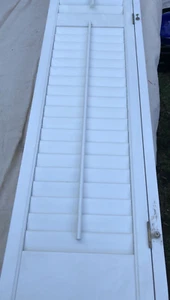 2 Interior Wooden Plantation Window Shutters, painted used collection only - Picture 1 of 6