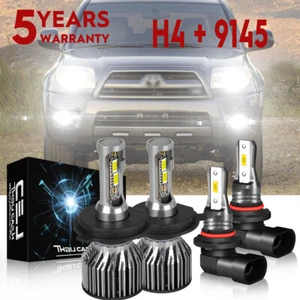 For Subaru Forester 1998-2002 LED Headlight High/Low Beams + Fog Lights Bulbs 4x - Picture 1 of 14