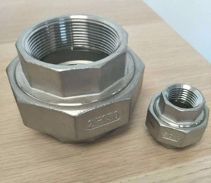 Union150# 304 Stainless Steel 3/8" Inch NPT Brewing Pipe Fitting - Picture 1 of 1