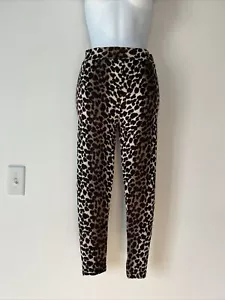 Neu mit Etikett Julia braun Leopard Tierdruck Stretch-Leggings weiche Yoga-Hose S/M - Bild 1 von 15