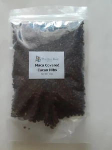 Pennini di cacao ricoperti di maca biologica cruda 16 once - Foto 1 di 3