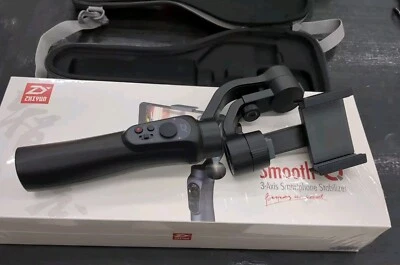 Zhiyun Smooth Q 3 Axis Smartphone Stabilizer Gimbal Black Case  - Image 1 of 3