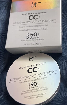 It Cosmetics CC+ ~DEEP ~ SPF 50+ Airbrush Perfecting Powder Foundation BNIB - Image 1 of 4