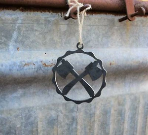 Double Ax Ornament - Picture 1 of 9