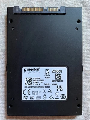 Kingston KC600 256GB 2.5" SATA SSD - Image 1 of 2