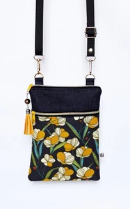 Geräumige Handy-Geldbörse, kl. Umhängetasche  mehr als 1 Handytasche  Handarbeit - Bild 1 von 11