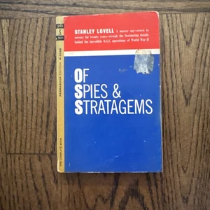 Of Spies & Stratagems by Stanley Lovell, 1964 (PB) Paperback - Foto 1 di 7