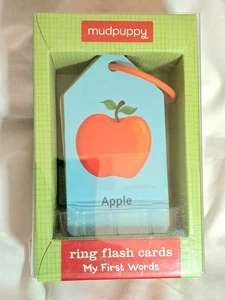 Mudpuppy My First Words Anillo Tarjetas 26 Tarjetas de Doble Cara para Niños Pequeños NUEVO  - Imagen 1 de 4