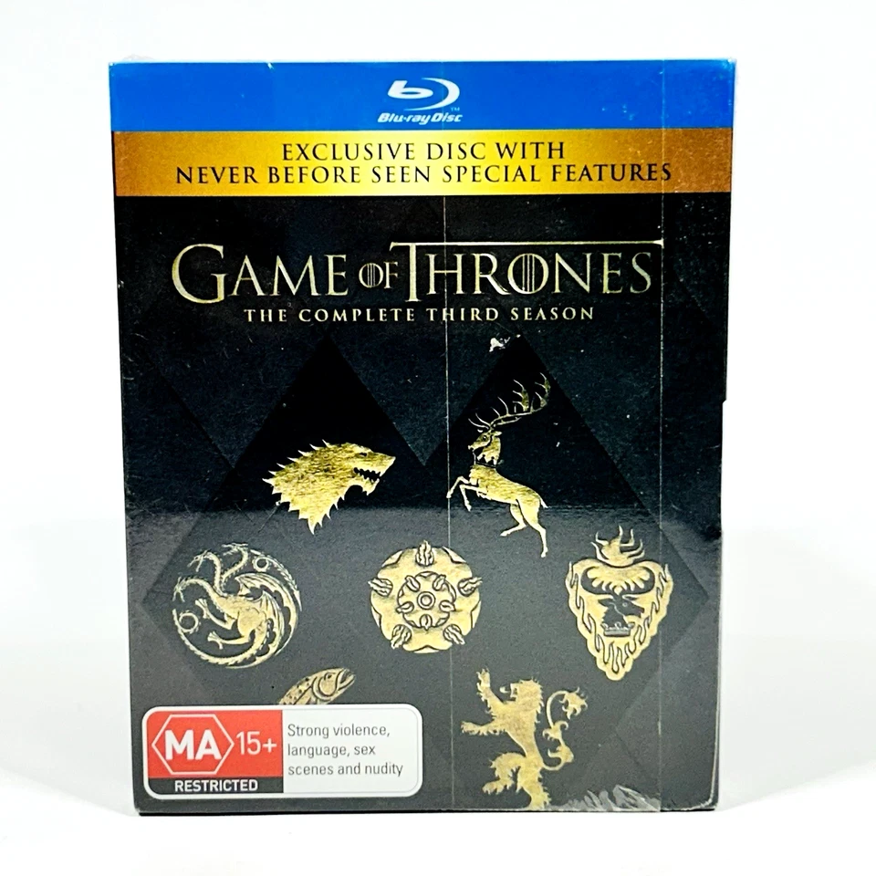 Game of Thrones Blu-ray The Complete Third Season Plus Exclusive Disc Sealed - image 1 of 4