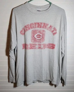 Cincinnati Reds Delta Proweights Longsleeve T-shirt Size Men’s XL Gray MLB - Picture 1 of 10