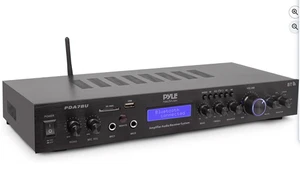 Pyle Home Amplifier Receiver 200W Digital AUX FM Antenna PDA7BU - FOR PARTS-READ - Picture 1 of 12