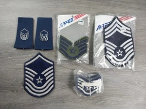 US Air Force Rank  Patches Set Of 13 Lot Military Uniform Chevron Lot Sargent - Picture 1 of 6