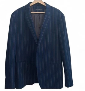 John Varvatos Ocean Blue Ruder Blazer Sport Mantel Spitzes Revers Herren 42 R NEUWERTIG - Bild 1 von 14