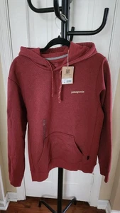 Patagonia Hoodie Mens Size S / Women M Logo Sweatshirt Mangrove Red NWT - Picture 1 of 14