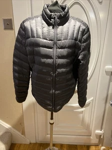 Michael Kors Down & Feather Filled Lightweight Jacket Charcoal Grey Size Small - Picture 1 of 9