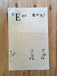 BIERLAUF! #1 Zine 90er Jahre Sacramento Schnaps Punk - Bild 1 von 2