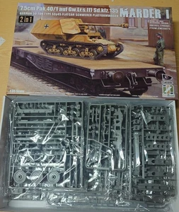 Marder I Lorraine Schlepper mit 50 Ton Type SSy45 Platformwagen in 1/35 von ZIMI - Bild 1 von 3