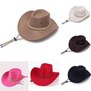 Texan Cowboy Hat Western Movie Fancy Dress Costume West Rodeo outdoor Accessory - Picture 1 of 14