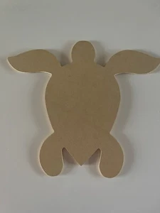 Große hölzerne unfertige Handwerk Meeresschildkröte - Bild 1 von 1