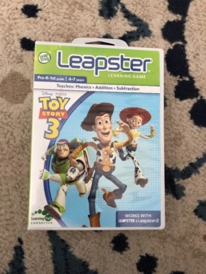 Juego de aprendizaje LeapFrog Leapster Toy Story 3 Disney Pixar Path Connected Foto 1 de 3