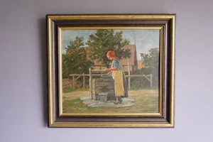 Gemälde Axel Hansen 1896-1936 Dänemark Ölgemälde Bild Painting Öl - Bild 1 von 16