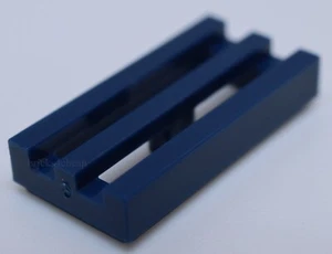 Lego 20x Dark Blue Tile Modified 1 x 2 Grille with Bottom Groove - Picture 1 of 1