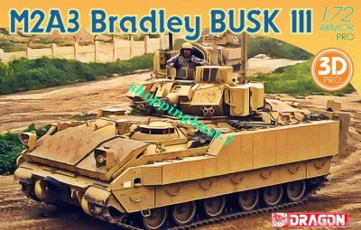 DRAGON 7678 1/72 M2A3 Bradley BUSK III w/3D Lnterior Model Kit - Image 1 of 4