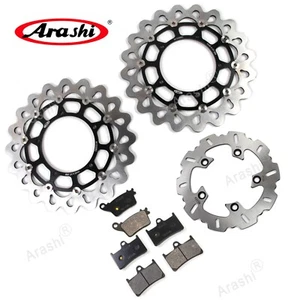 Front Rear Brake Disc Rotor + Brake Pads For Yamaha YZF R1 R1M 2015 2016 YZF-R1 - Picture 1 of 13