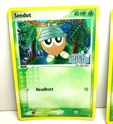 Seedot 60/100 Reverse Holo EX Crystal Guardians Pokemon Card - Image 1 of 4