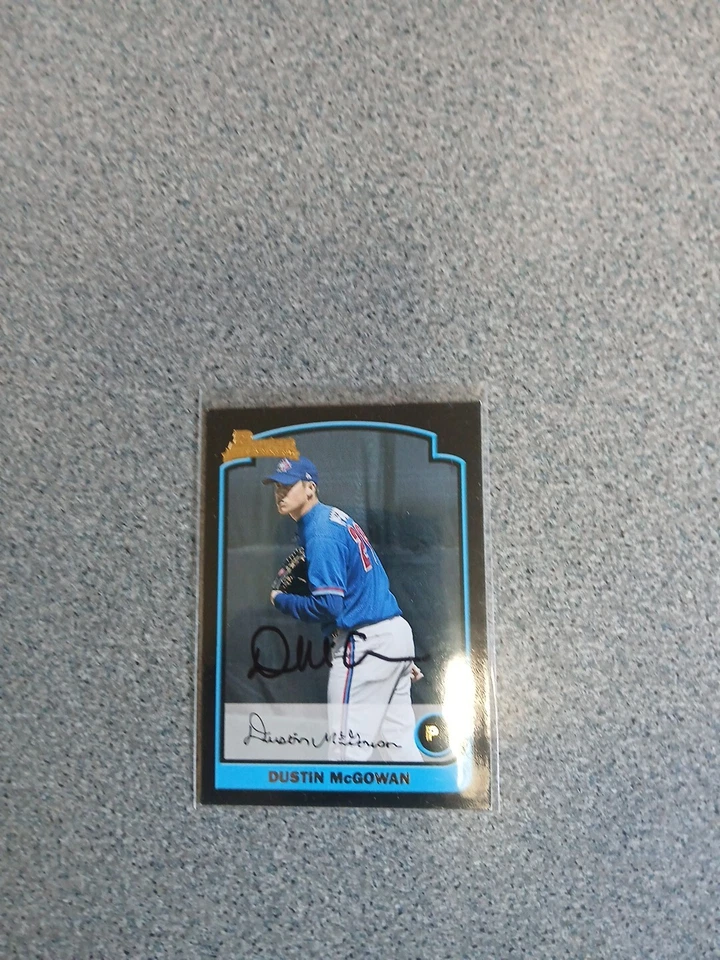 dustin mcgowan Signed In Person 2003 Bowman Rookie Card - Image 1 of 1