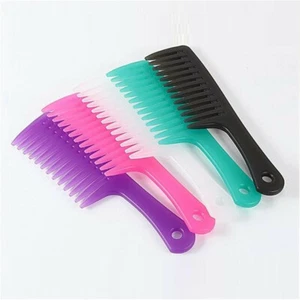 Men Women Pro Wide Tooth Comb Salon Barber Hairdressing Styling Comb Hair Brush - Picture 1 of 12