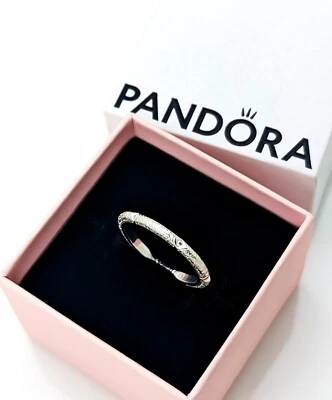 New 100% Authentic 925 Ale PANDORA ME Texture & Stones Stacking Ring 193322C01 - Image 1 of 4