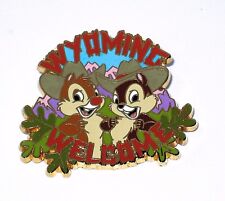 RARE Retired LE Disney Pin ✿ Chip and Dale Wyoming Welcome Quest for the West