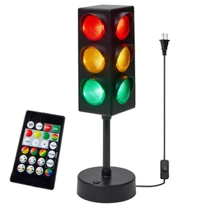 Mini Traffic Light Lamp with Color Changing Modes - Vibrant Bedrooms Table Lamp - Picture 1 of 6