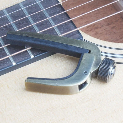 Silver Acoustic Electric Ukulele Trigger Clamp Professional Guitar Capo - Image 1 of 4