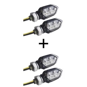 4 Indicatori di Direzione universali a led Segnale Frecce 12 LED per moto - Picture 1 of 1