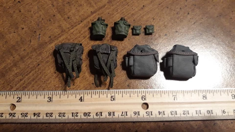 1/12 CRAZY FIGURE DELTA SOLDIER STORY HK SDU POUCH LOT CUSTOM FODDER ACCESSORIES Cover