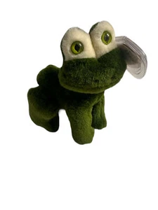 Prince Green Frog Beanie Babies Jointed VIntage 1993 5" - Picture 1 of 5