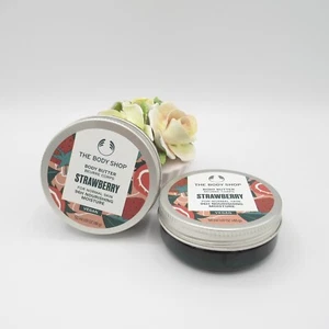 Bundle of 2 - The Body Shop Strawberry Body Butter Travel Size 50ml 1.69oz 48g - Picture 1 of 5