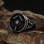 Sculpt Rings? Stainless Steel Viking Shield Ornament Ring - Norse Wolf Designs