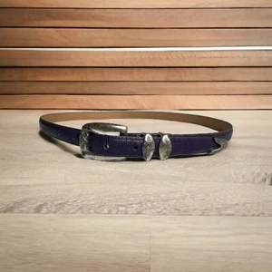 Brighton Purple Leather Belt 23026 Size Large - Picture 1 of 10