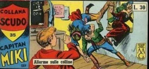 FT- STRISCIA COLLANA SCUDO XXIV SERIE N.35 CAPITAN MIKI -- DARDO -- S- H23 - Picture 1 of 1