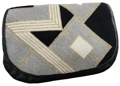 Vintage Moonbags Patricia Smith Beaded Crossbody Purse Geometric Art Deco Style - Image 1 of 4