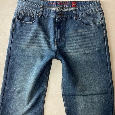Men's Pierre Cardin Comfort Fit Relaxed Straight Blue Jeans Size 34 R  (483C) - Image 1 of 4